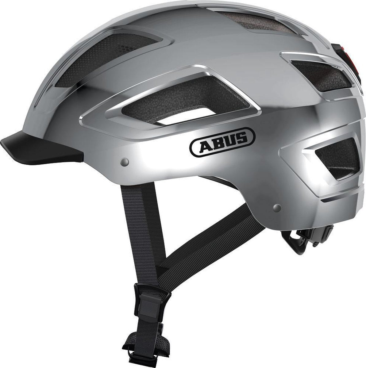ABUS hyban 2.0 fietshelm chrome silver m ( 52 t m 58 cm )