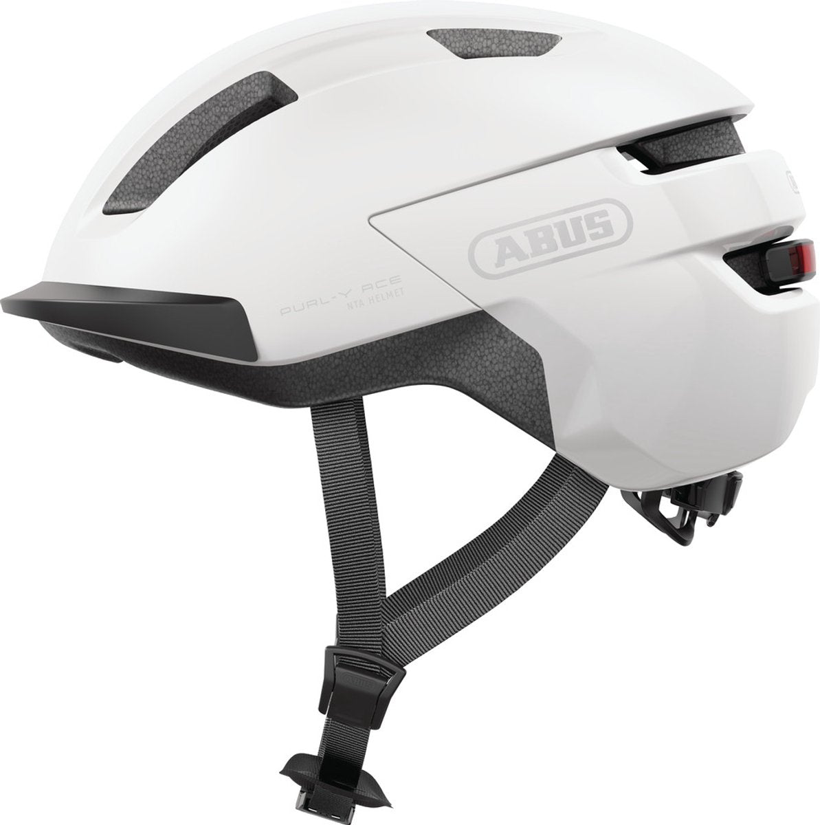ABUS Fietshelm purl-y ace polar white l - 57-61 cm - wit - geschikt voor gebruik op speed pedelecs - elektrische fietsen - snorfietsen - nta-8776 360 g