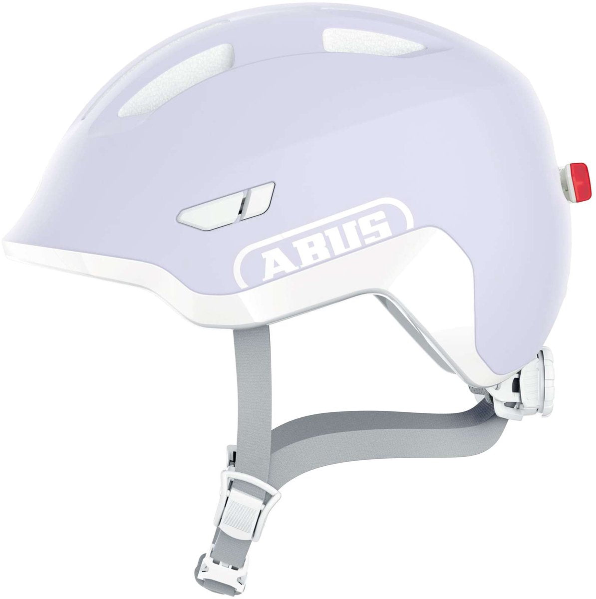ABUS Fietshelm smiley 3.0 ace led pure lavender s - 45-50 cm - paars - geschikt voor gebruik op kinderfietsen - 230 g