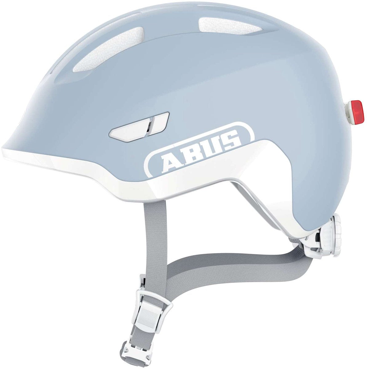 ABUS Fietshelm smiley 3.0 ace led pure aqua m - 50-55 cm - blauw - geschikt voor gebruik op kinderfietsen - 250 g