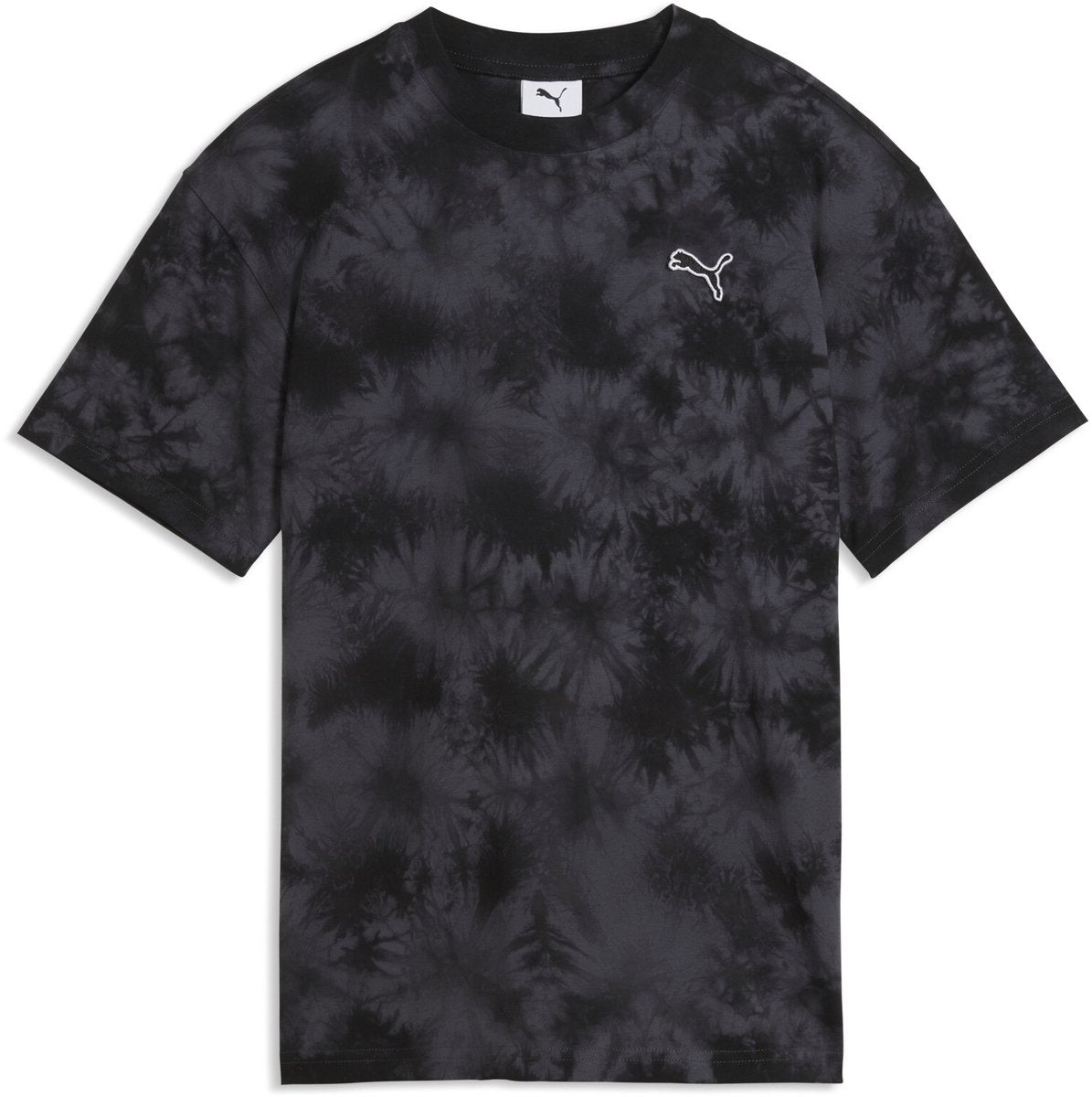 PUMA ess elevated relaxed tie-dye tee unisex t-shirt - black
