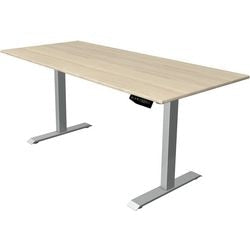 Zit-sta-bureau Kerkmann 10227750 Move 1 Esdoorn; Zilver
