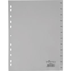 DURABLE Tabbladen 650710 Polypropeen Grijs