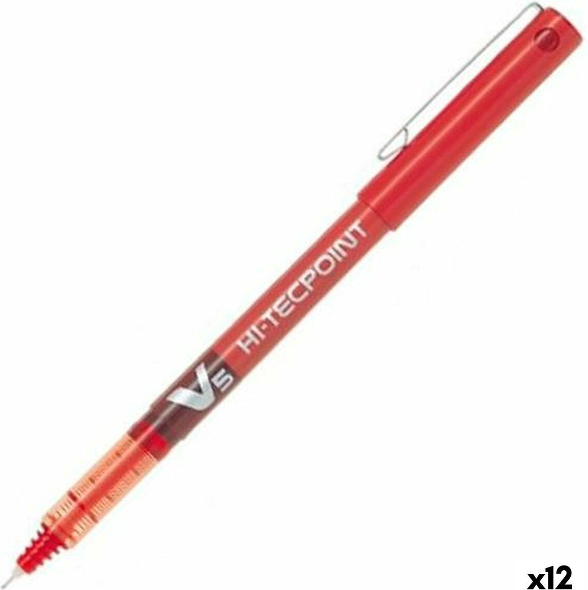 Pilot Pen roller v-5 rood 0,3 mm naald 12 stuks
