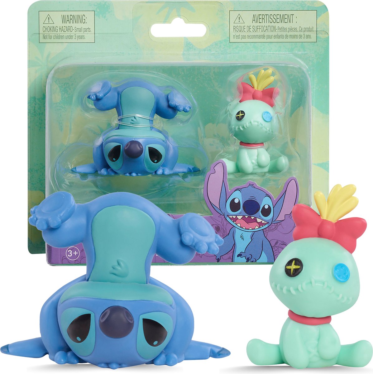 Just Play Stitch en scrump speelfiguren, 2st.