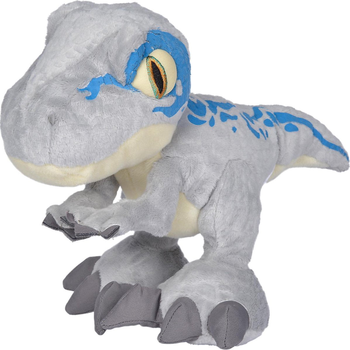 Simba Universal - jurassic world blue - dinosaurus - 46 cm - pluche - grijs - alle leeftijden - knuffel