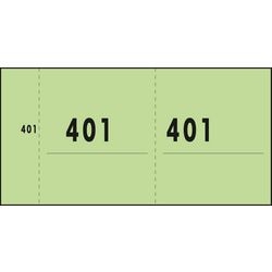 Sigel Nummerblok groen 53x105 mm 341g
