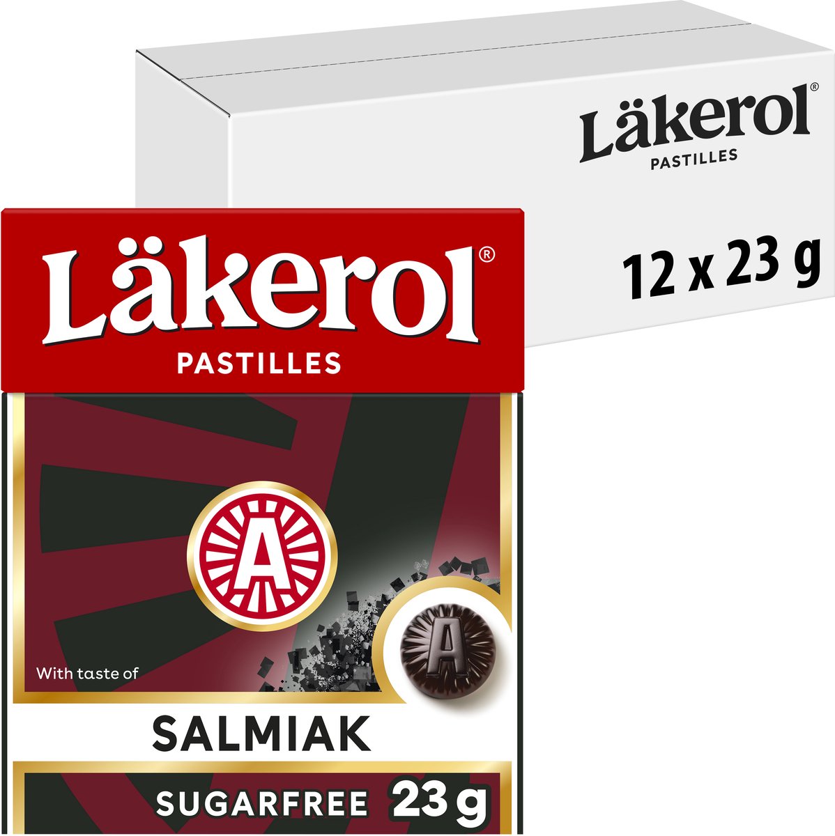 Lakerol Läkerol salmiak 12x23g