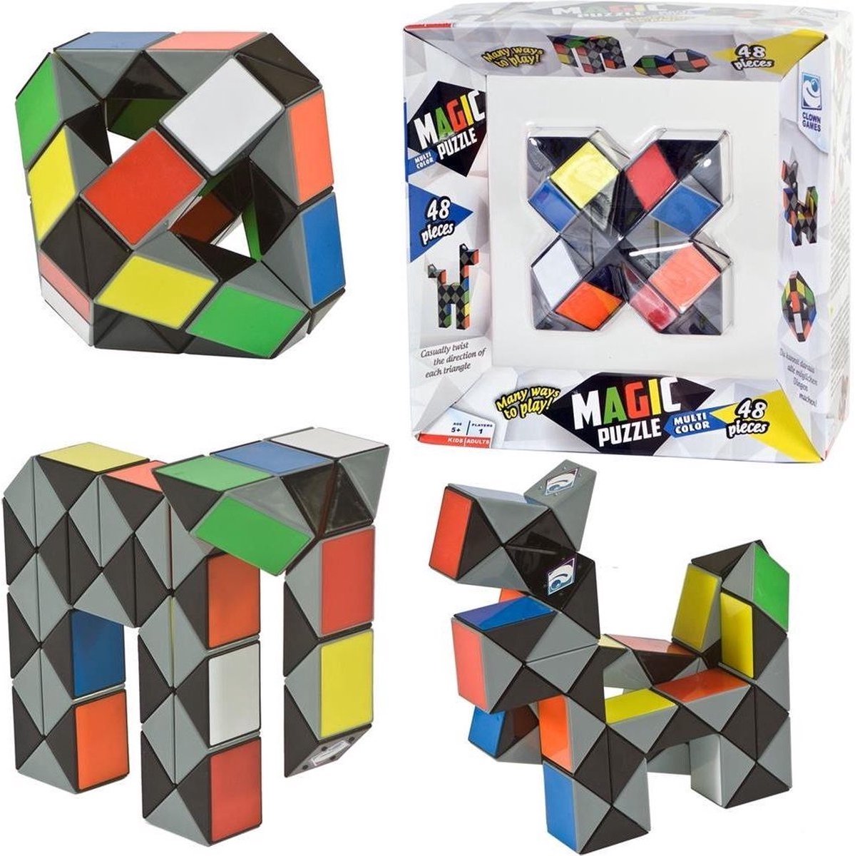 Magic Puzzle Clown magische puzzel - 48 delig