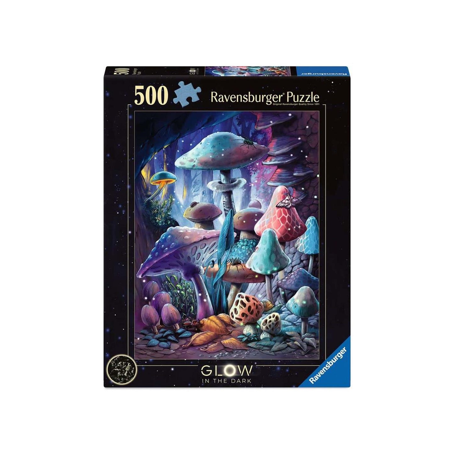 Ravensburger puzzel moonlight mushrooms (starline) - legpuzzel - 500 stukjes