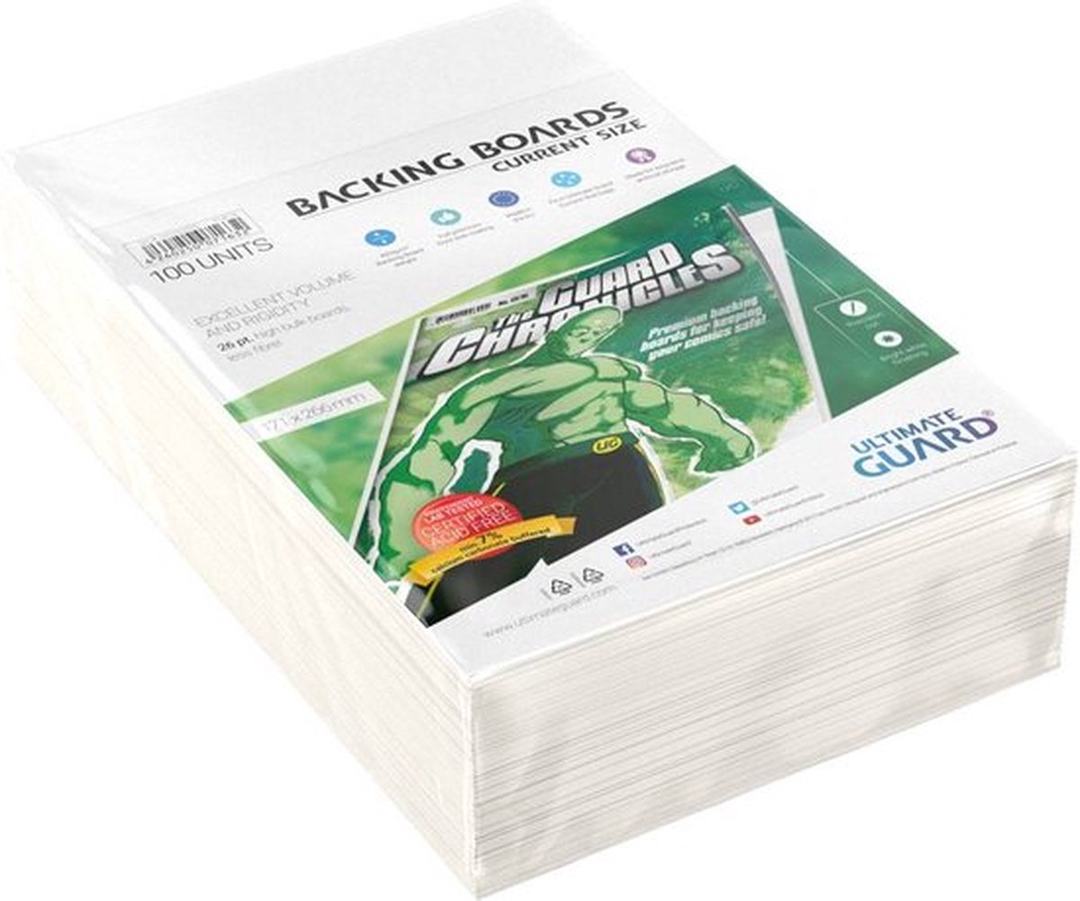 Ultimate Guard comic backing boards (100) - current size