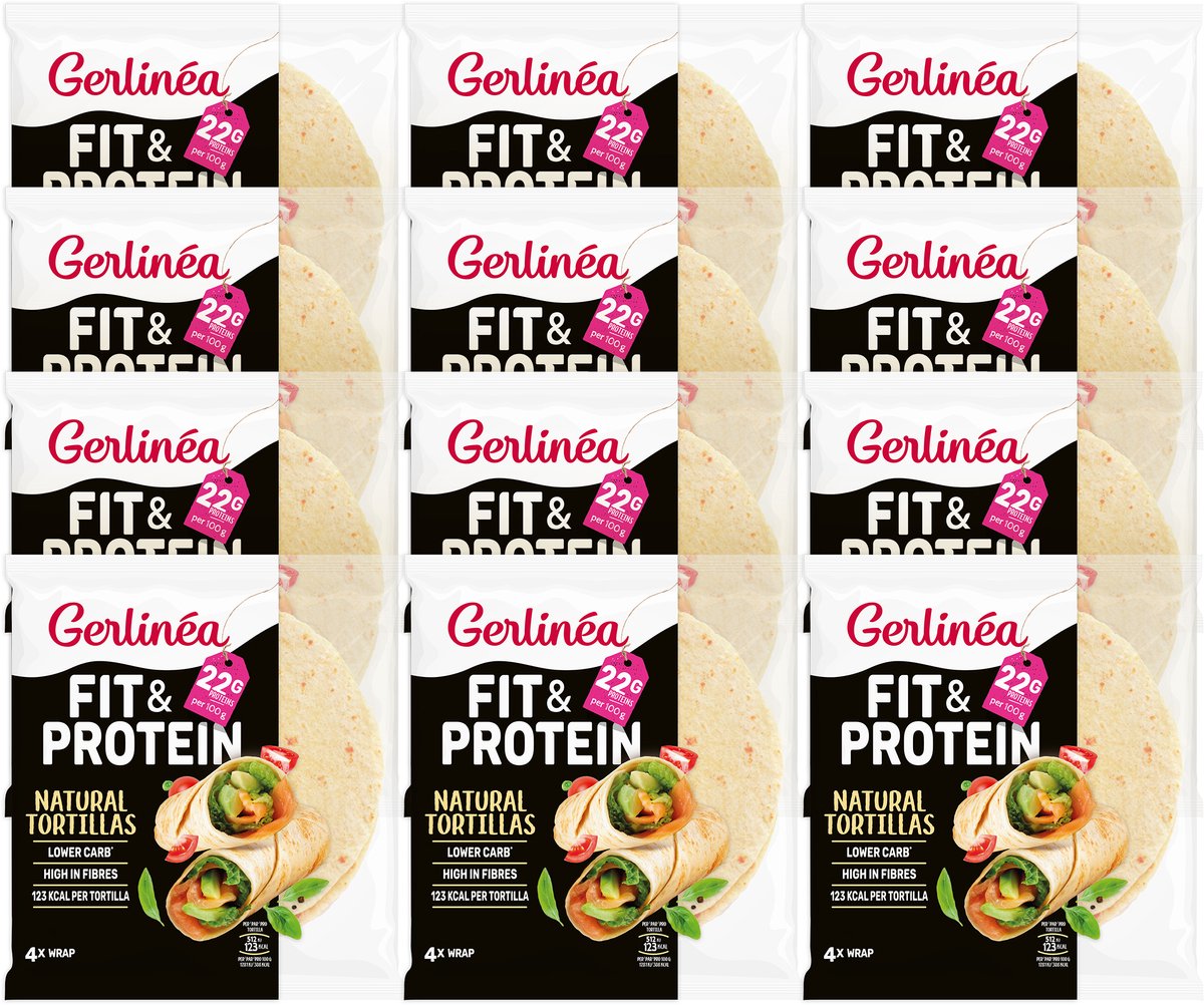 Gerlinea Gerlinéa low carb - wrap - natural - 12 x 160 gr