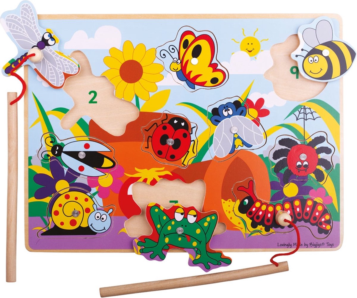 BIGJIGS magnetisch visspel insecten