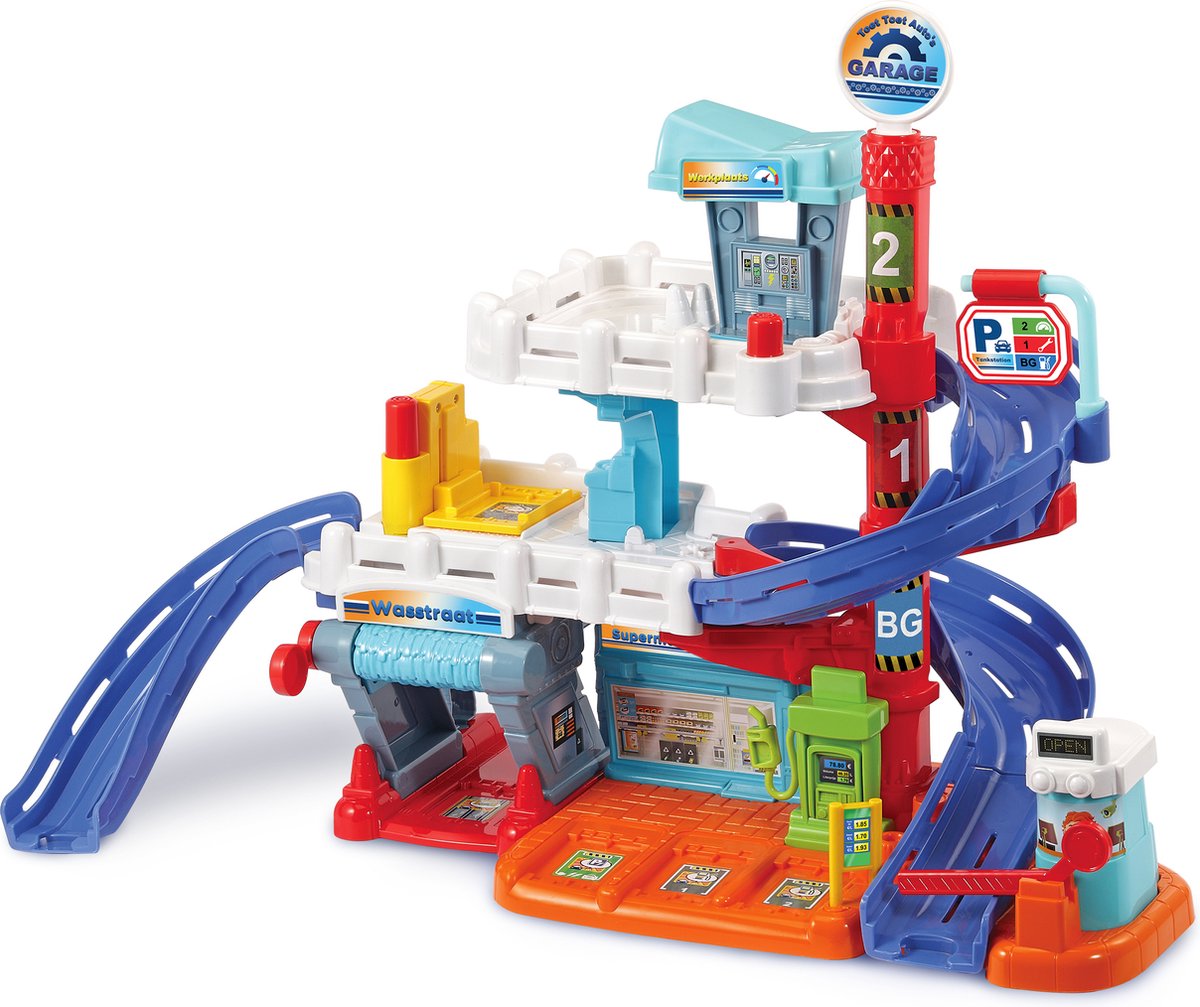 VTech toet toet auto’s pro series garage – interactief speelgoed – met licht- en geluidseffecten – 1 tot 5 jaar