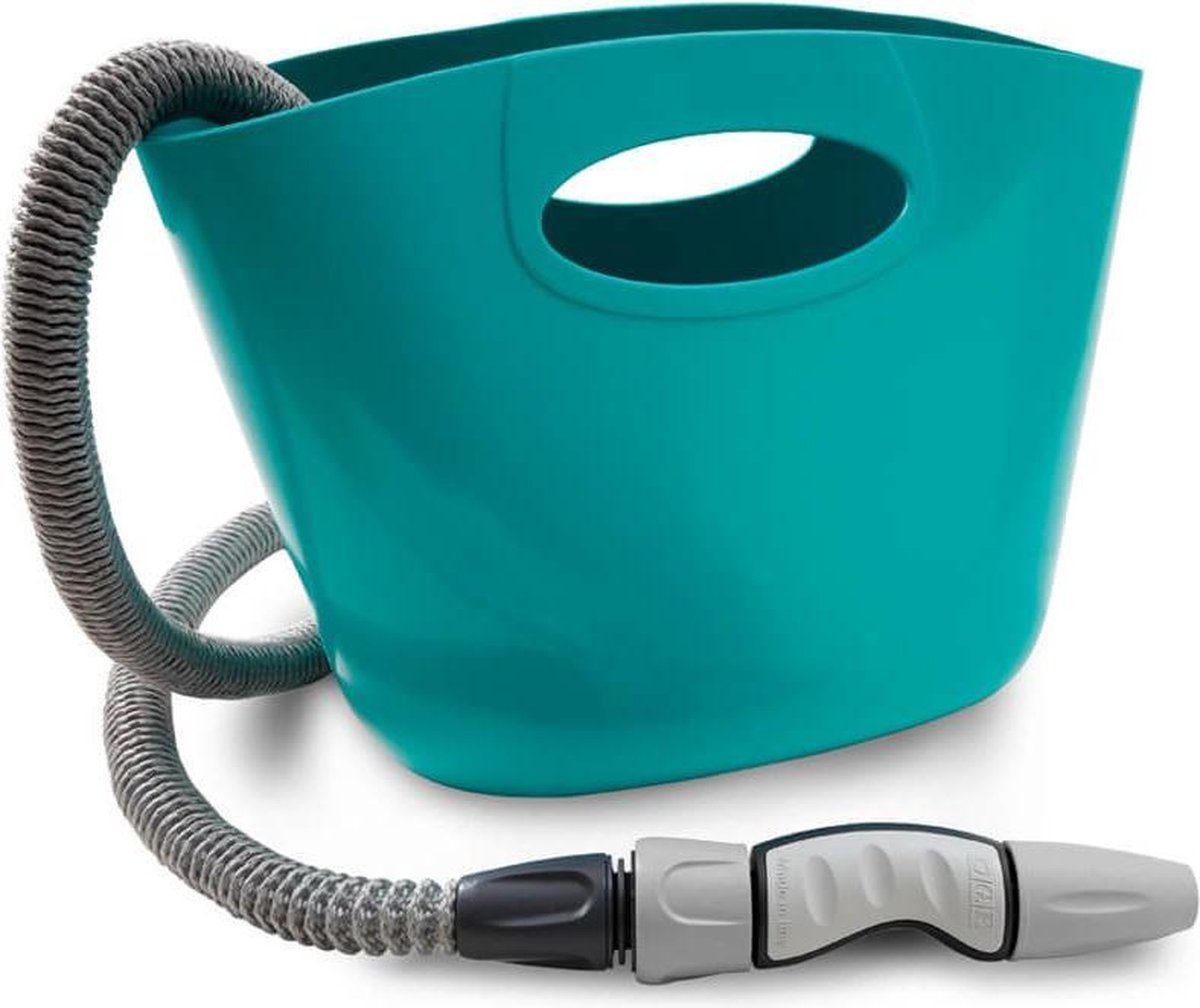 G.F. Gf aquapop 15 m uitrekbare slang in tas blue