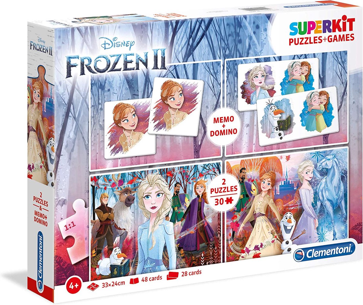 Disney Clementoni 4-in-1 puzzels frozen 2 - 2x30 stukjes