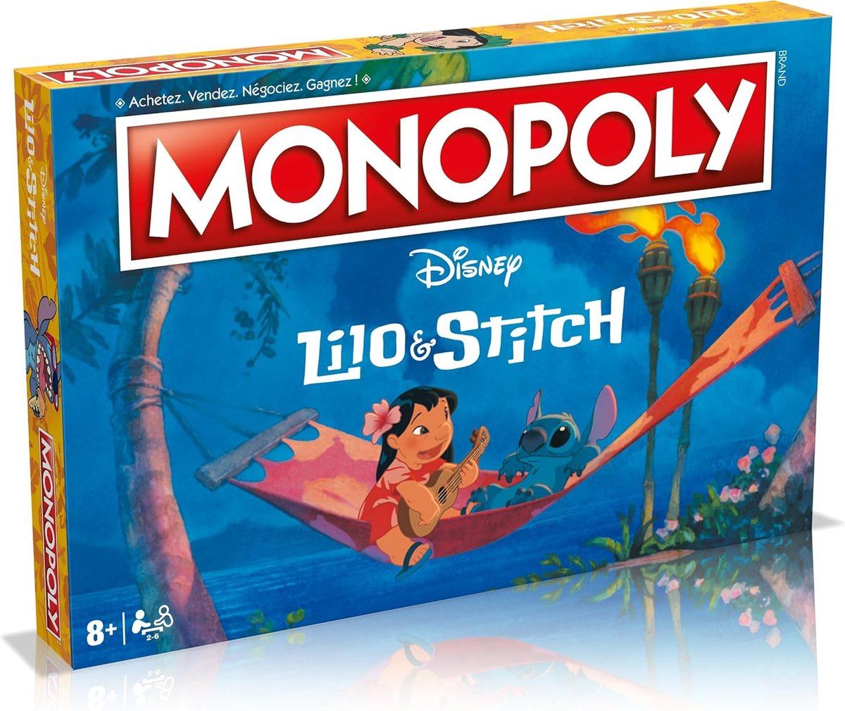 Winning Moves – monopoly lilo stitch – bordspel – 2–6 spelers