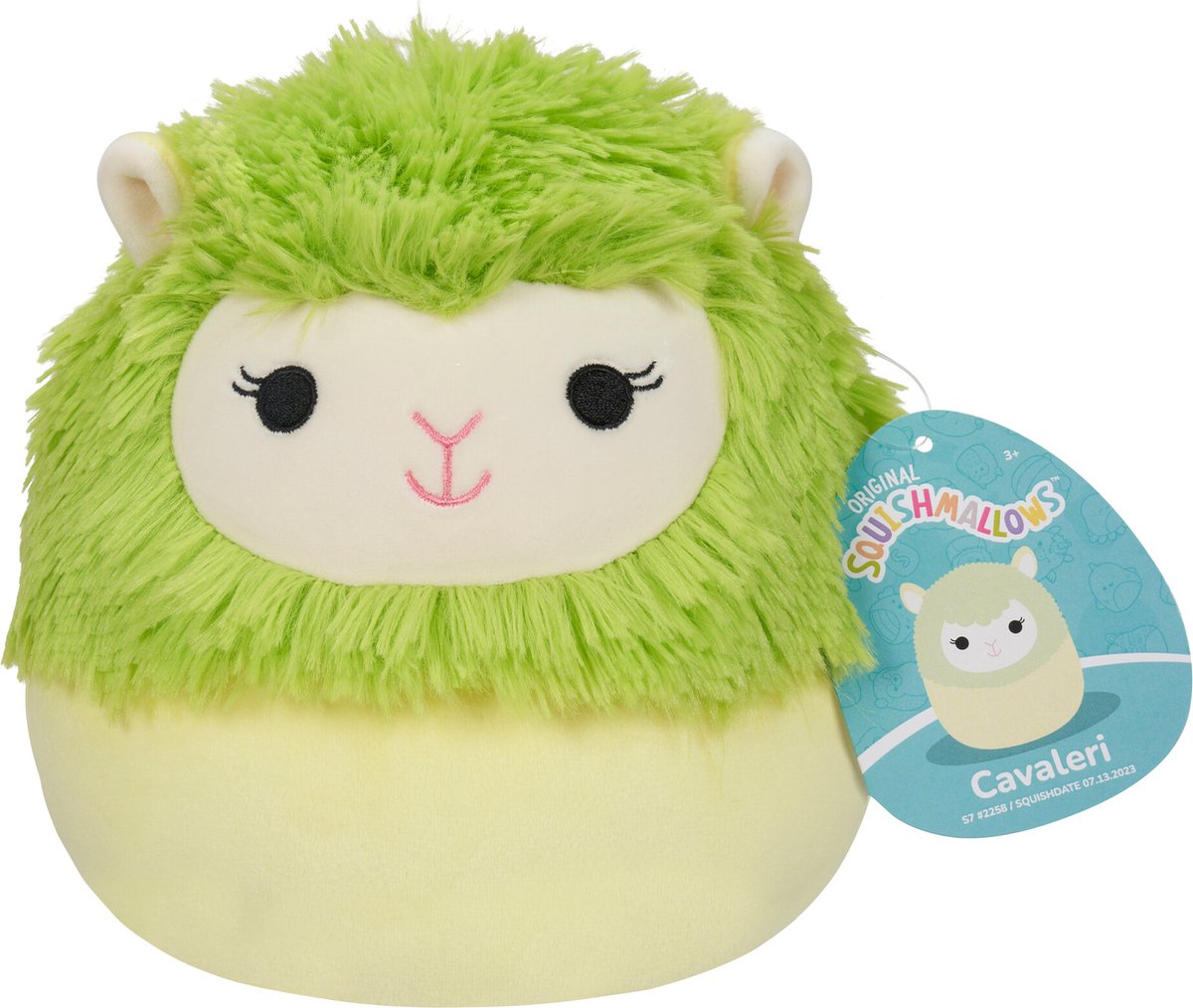 Squishmallows cavaleri - lime green alpaca 19cm plush