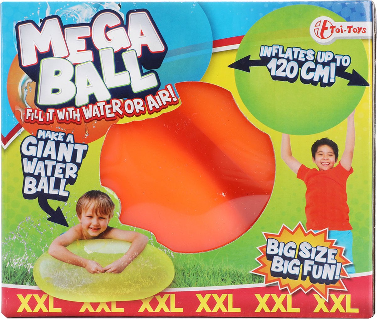 Toi Toys BV Mega ball xxl puffer of water ø 120cm assorti 16x18cm