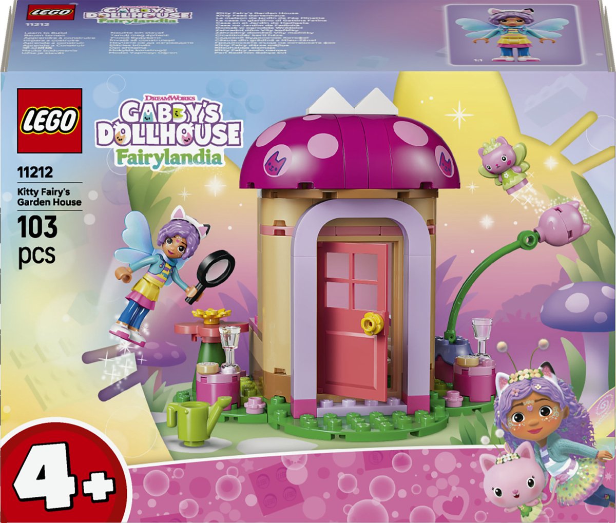 LEGO gabby's dollhouse kitty fee's tuinhuisje 11212