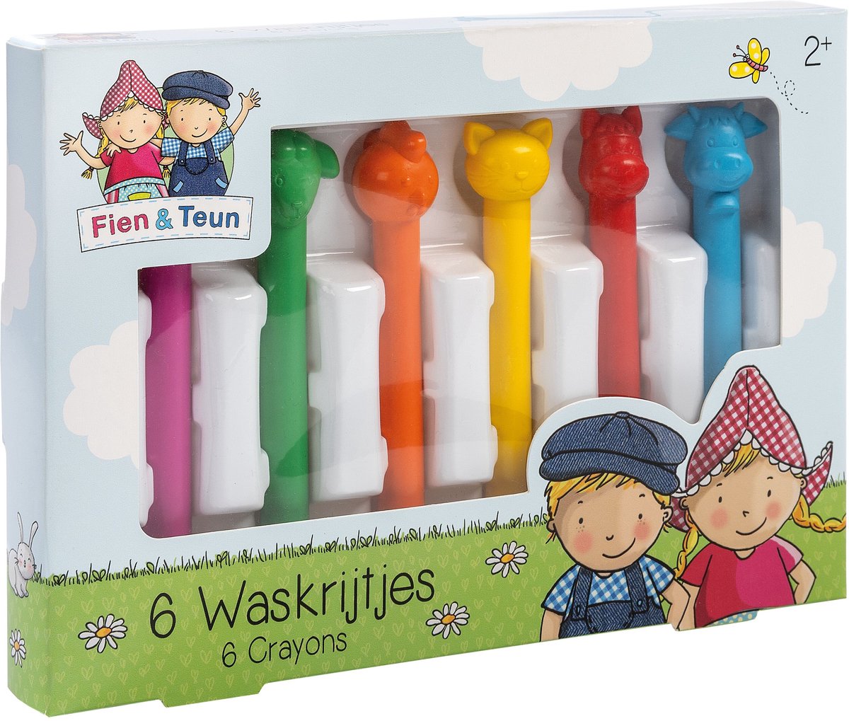 Bambolino Fien teun waskrijtjes - creatief speelgoed - tekenen voor peuters, kleuters - boerderij dieren - toys - vanaf 3 jaar