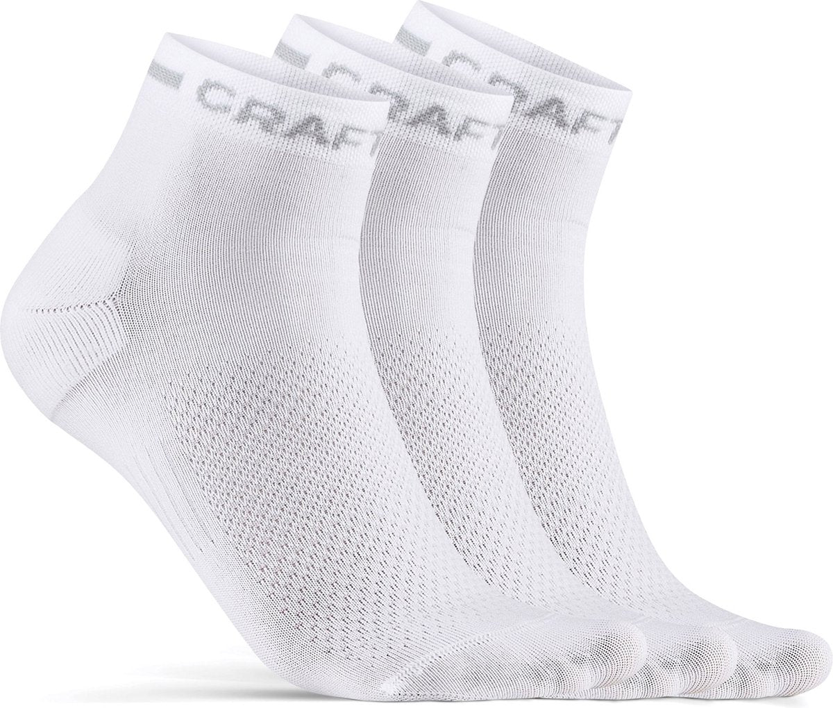 Craft active mid sock 3-pack unisex sportsokken - wit