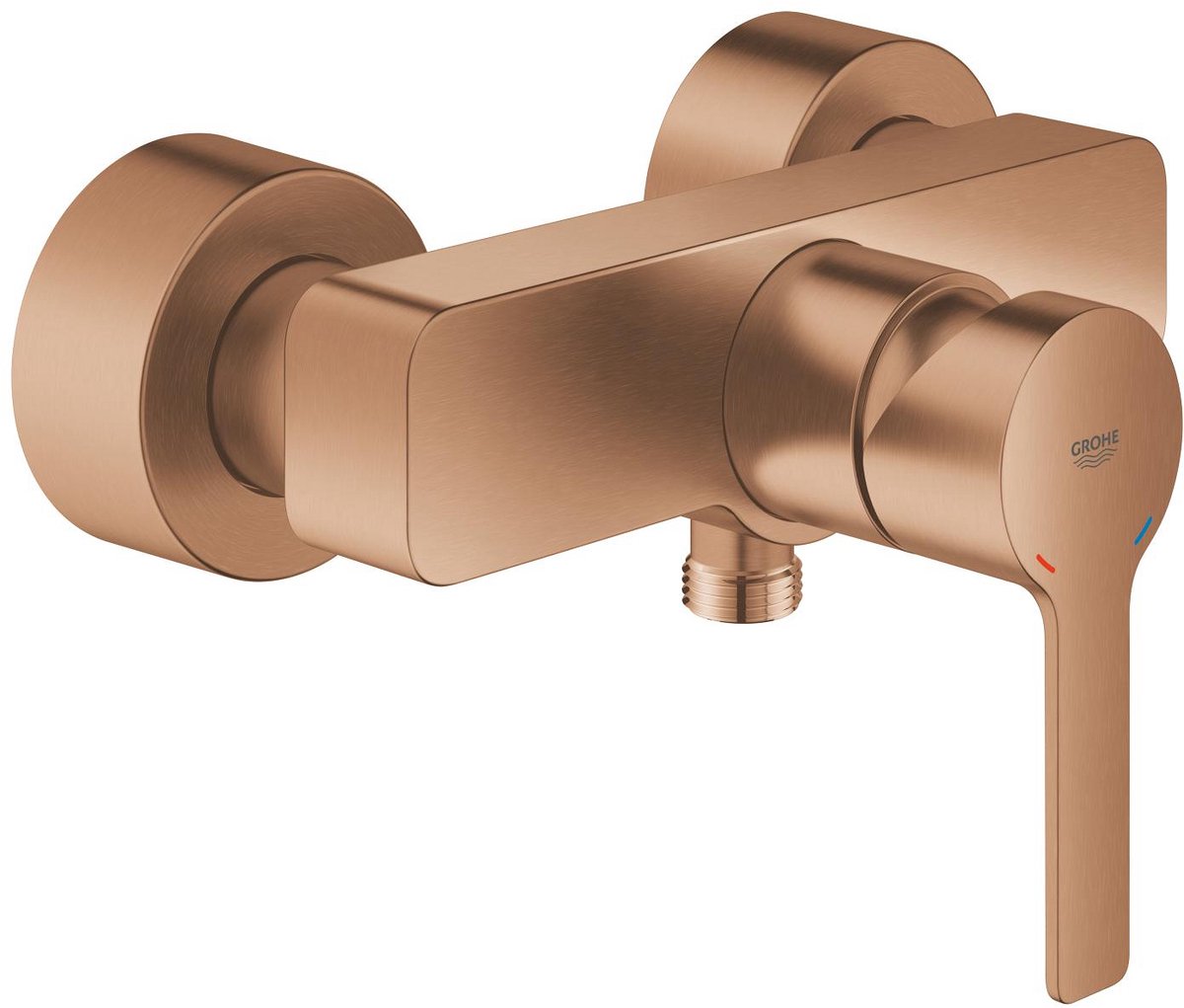 GROHE lineare new douchemengkraan – wandmontage – silkmove – afgedekte s-koppelingen – geborsteld warm sunset