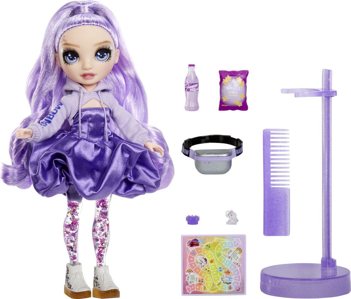 Rainbow High sparkle shine modepop - viola