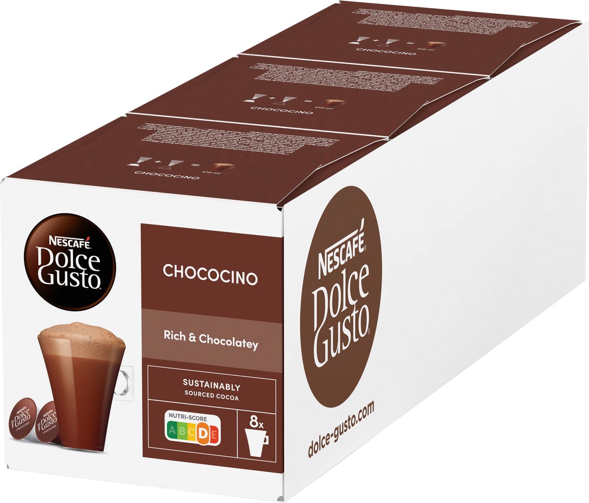 NESCAFÉ Dolce Gusto capsules chococino - 48 cups voor 24 koppen chocolademelk