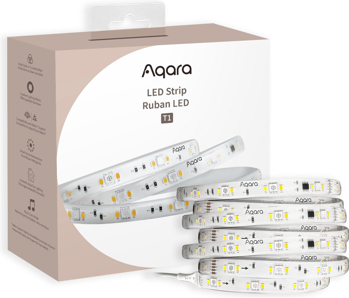 AQara led strip t1 - zigbee 3.0 - rgbic - compatibel apple home via hub - 2 meter