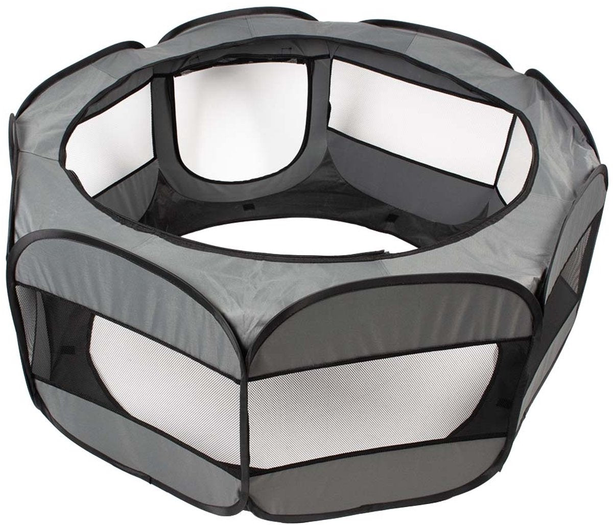 Duvo Plus - opvouwbare speelren - lichtgrijs - m - 85x35x45cm - eenvoudig opzetbaar