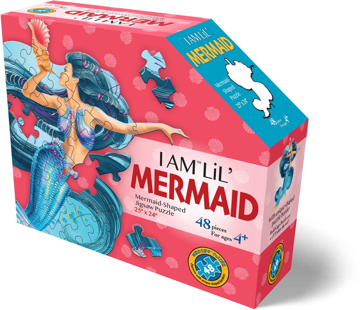 MAD CAPP puzzel zeemeermin fantasie 48 stukjes karton kinderen.