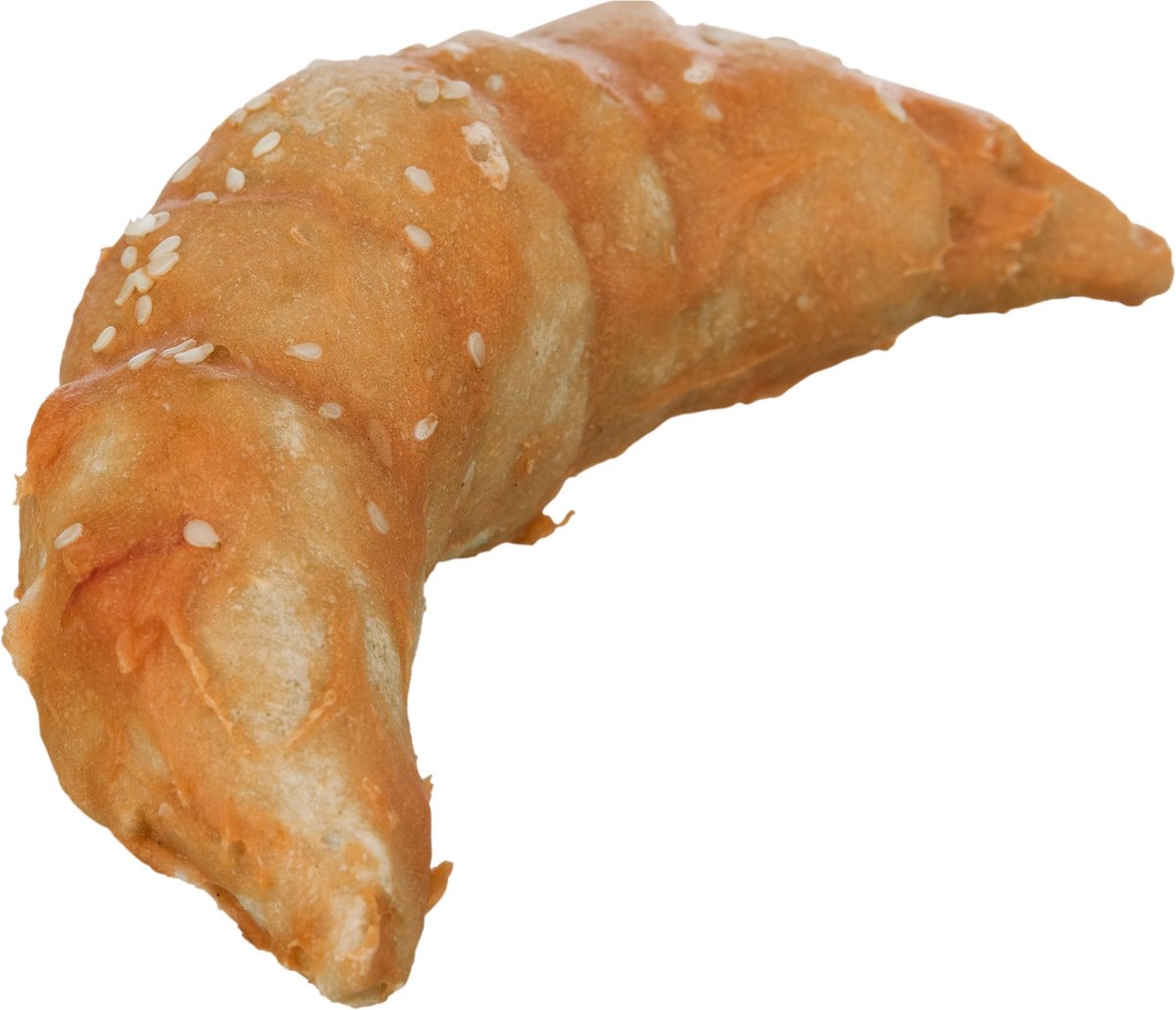 Trixie Kauwsnack hond denta fun - croissant 11cm, runderhuid met kip - glutenvrij, 50 st