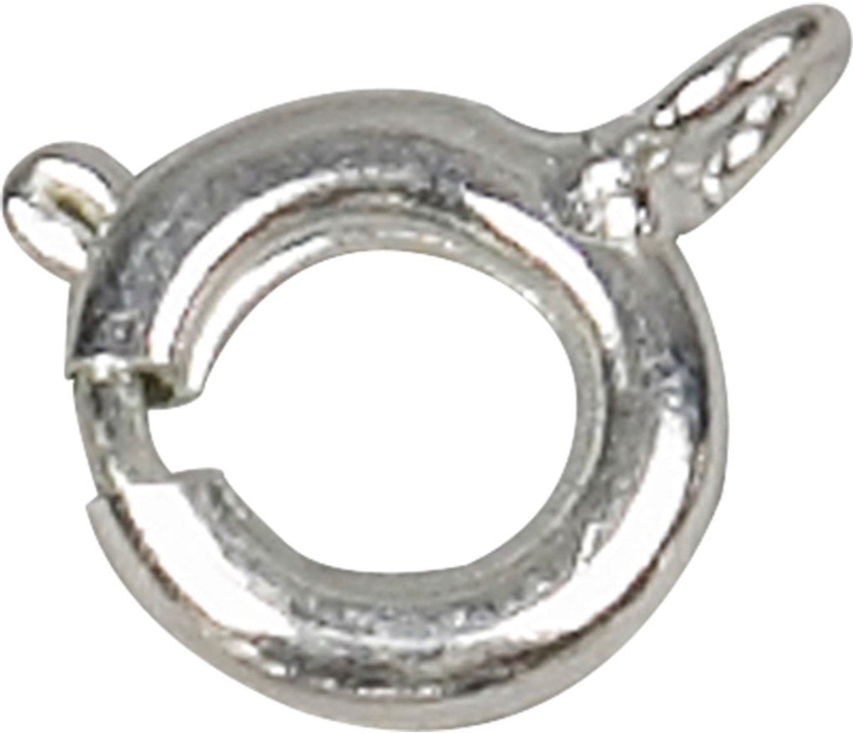 Creativ Company veringsluiting zilver 7 mm sieraden maken 10 stuks.