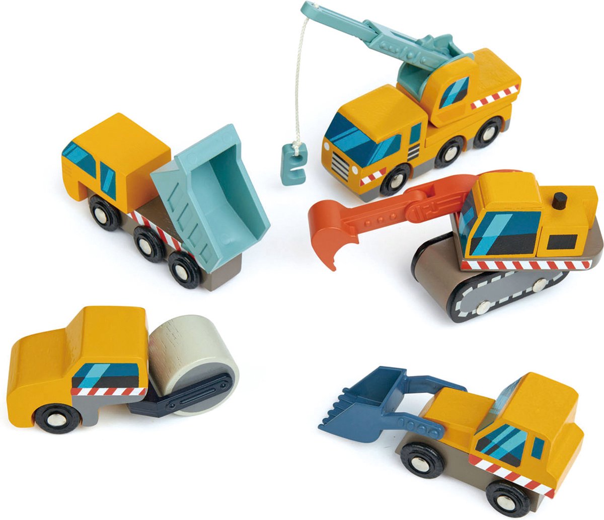 Tender Leaf Toys Tender leaf transport - bouwwagens - hout - 3 jaar