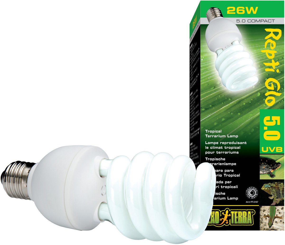 Exo Terra reptile uvb 100 - terrarium verlichting - 25w
