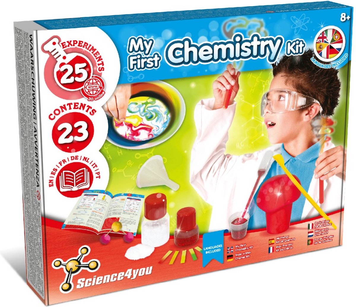 Science 4 You my first chemistry kit - 25 experimenten - educatief spel 8+ jaar