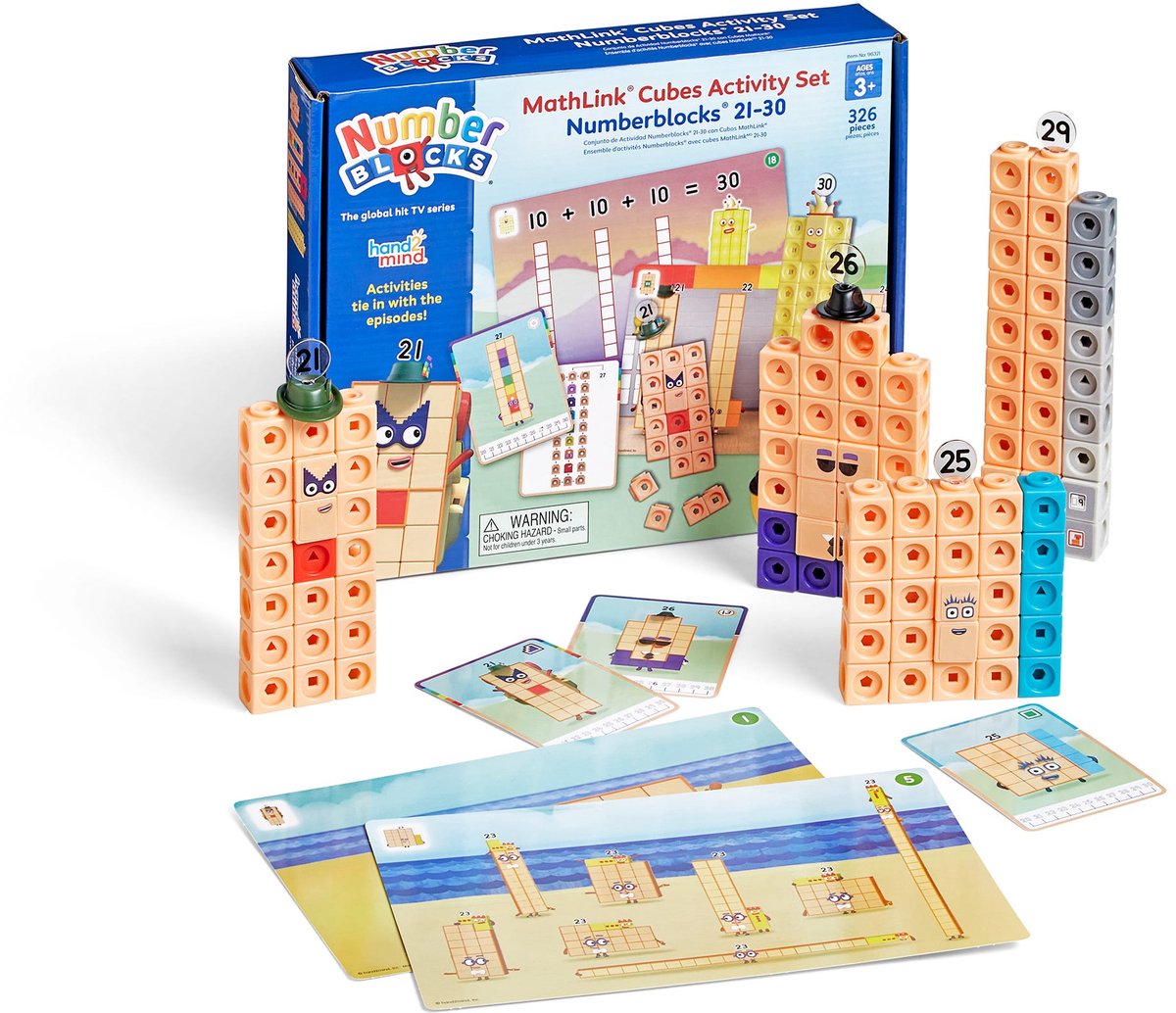 Learning Resources mathlink® cubes numberblocks 21-30 activity set - 3+
