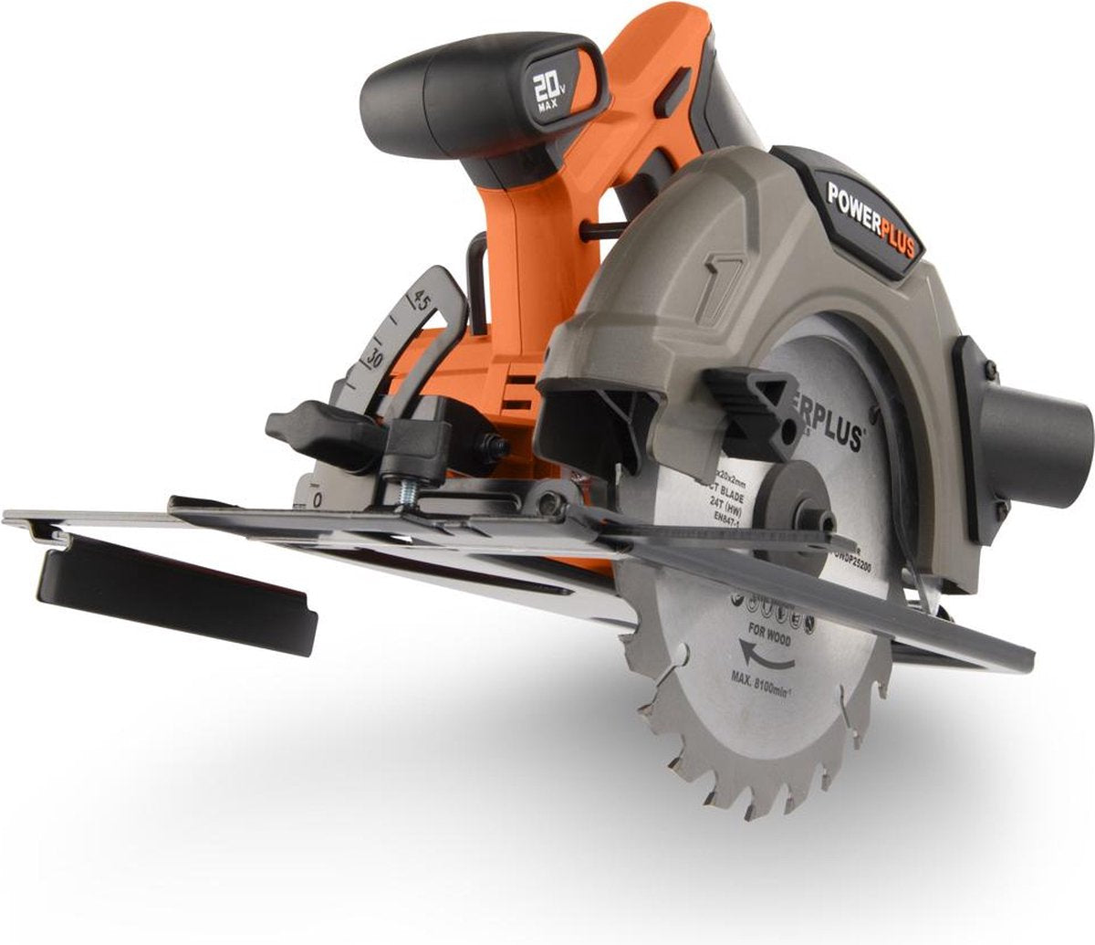 Powerplus Dual power accu cirkelzaag powdp25260 - 40v borstelloos gereedschap, ø190mm - zonder accu en lader - met 1 acc.