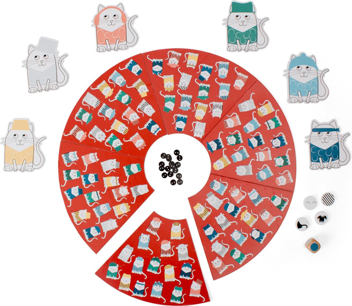 BS Toys poezen met hoeden - kinderspel