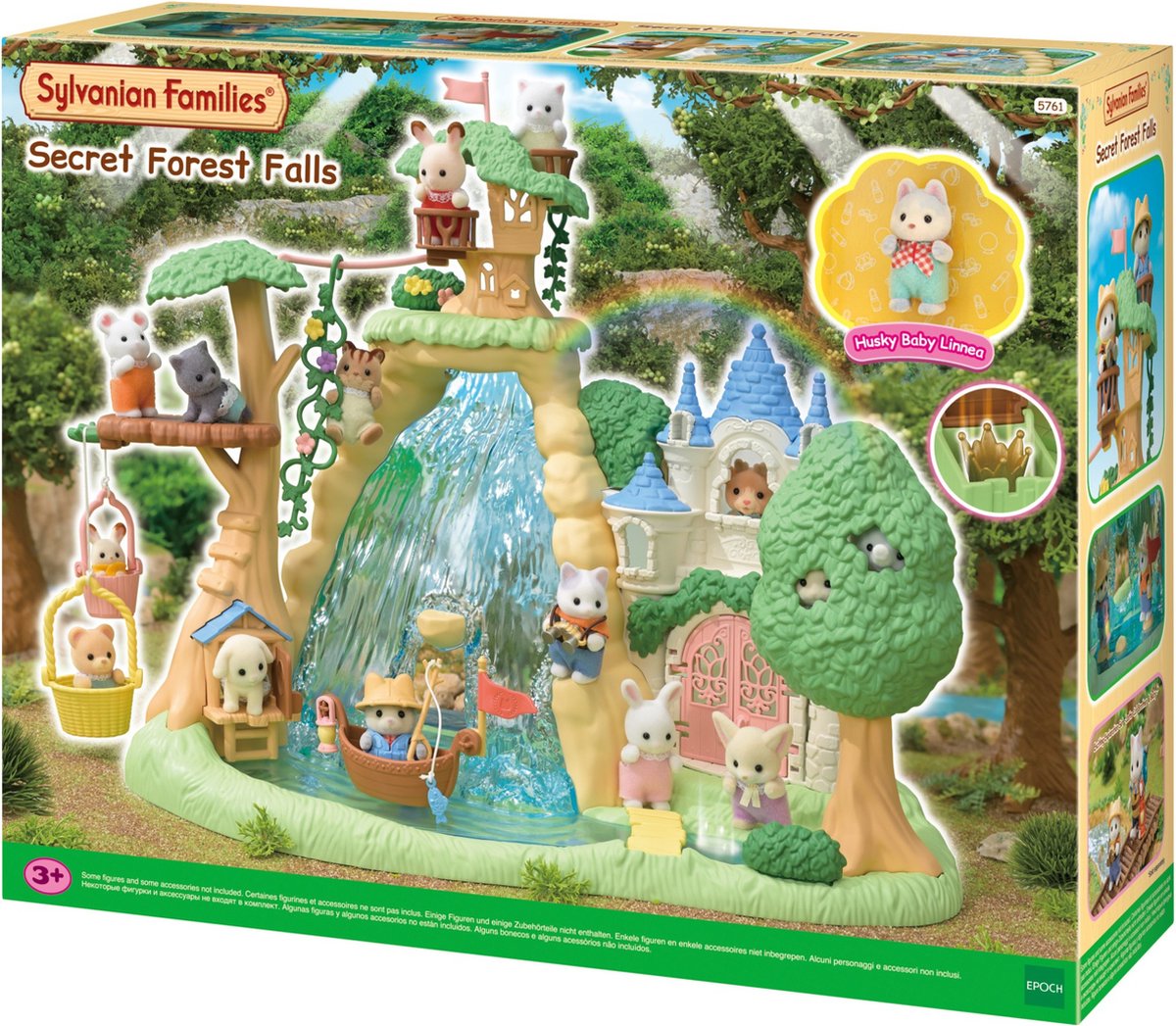 Sylvanian Families 5761 geheime bos waterval set- inclusief 1 fluweelzachte baby speelfiguur