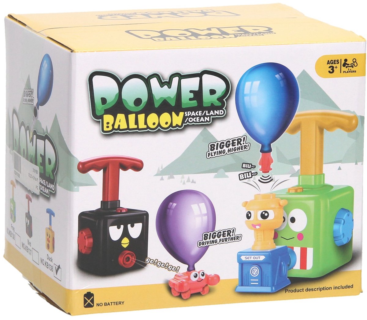 Lobbes Speelgoed BV Ballon power auto's speelset