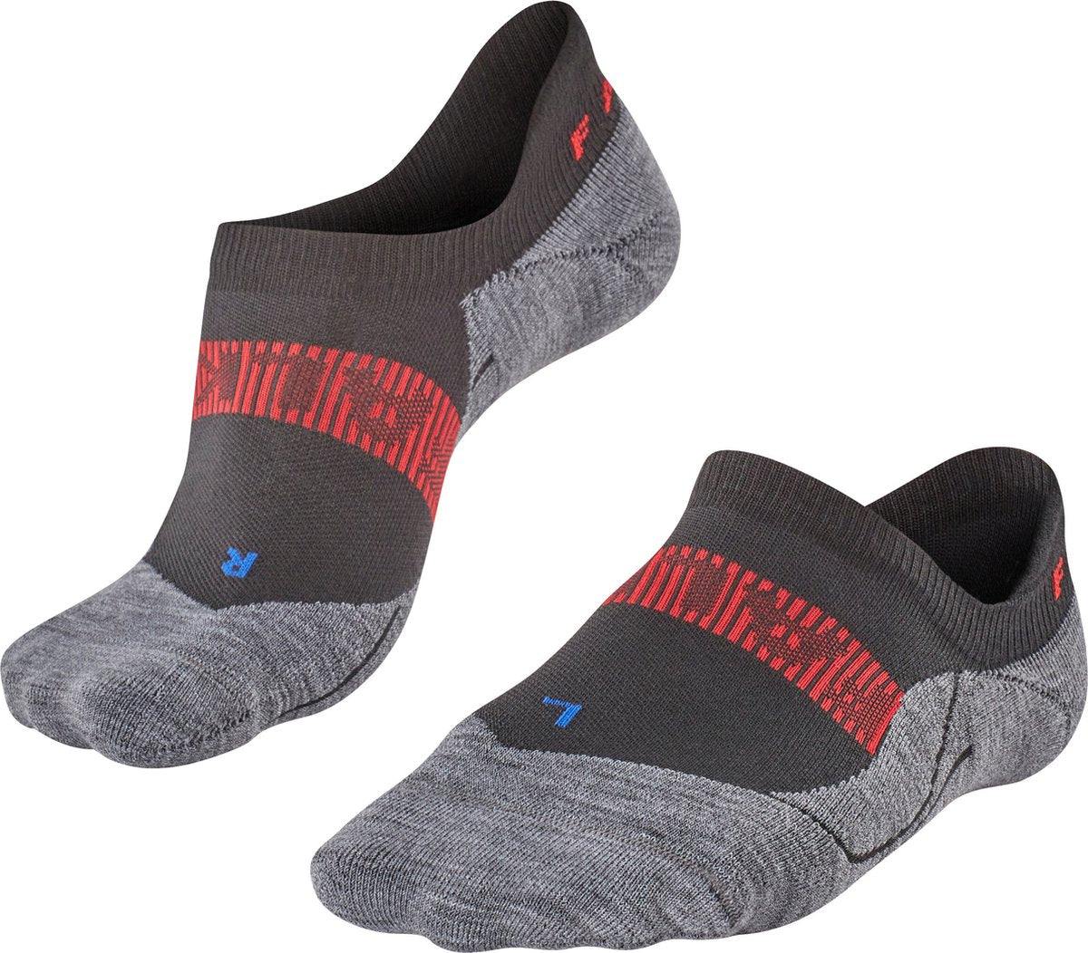 FALKE ru4 cool invisible anti-blaar functioneel materiaal hardloopsokken heren zwart - maat 39-41