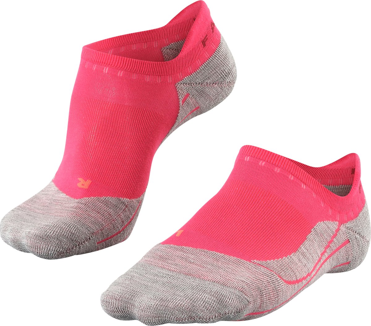 FALKE ru4 invisible anti-blaar katoen functioneel materiaal hardloopsokken dames rood - maat 37-38
