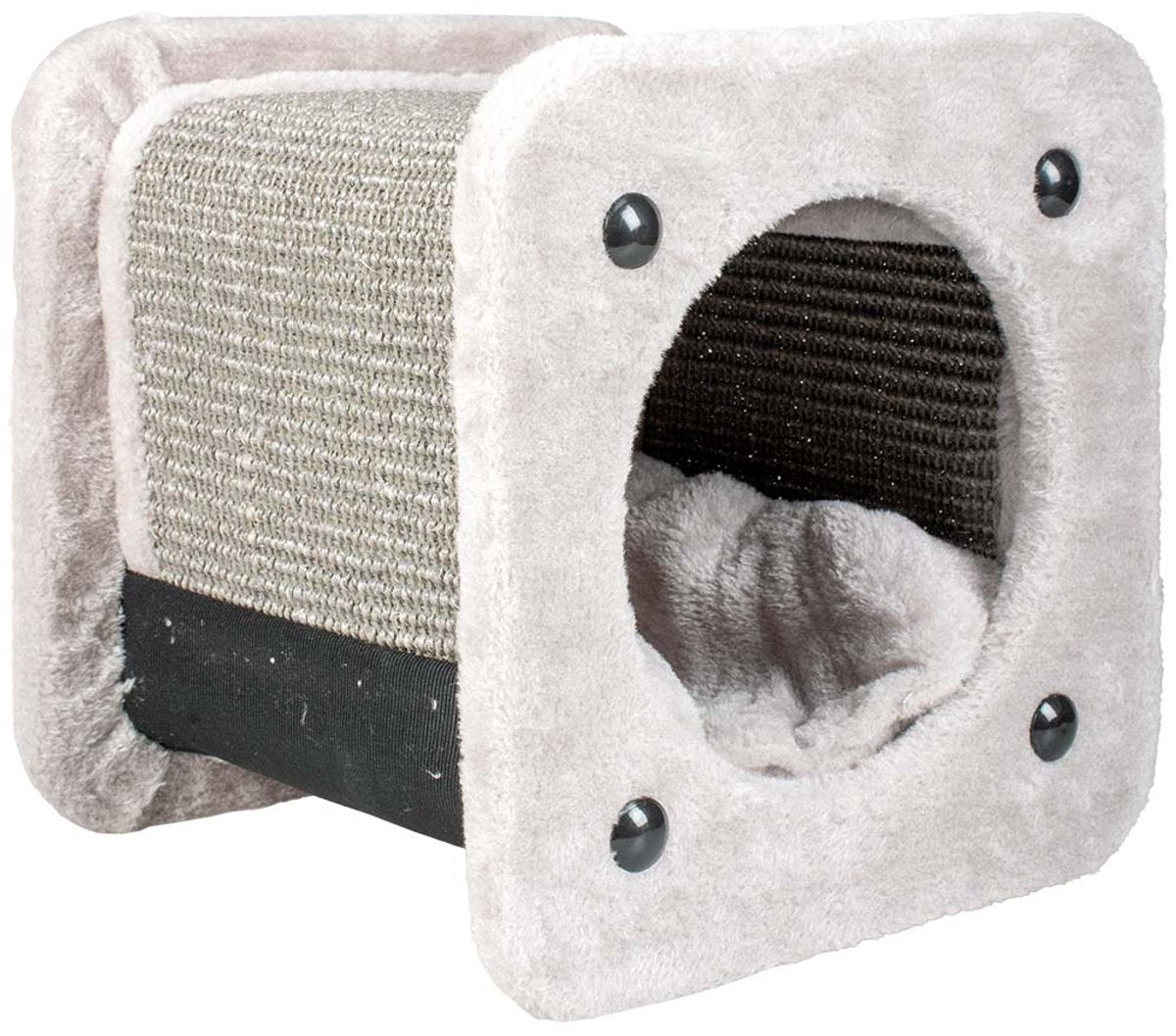 Duvo Plus relax! krabtunnel square 30x30x28cm grijs