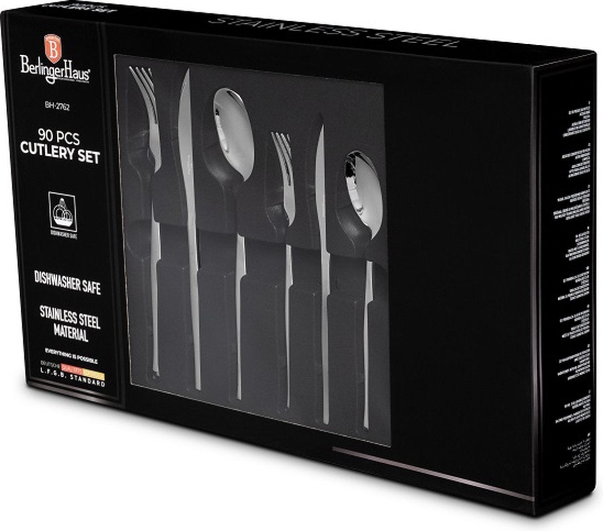 Berlinger Haus 90-delige bestekset – rvs mirror finish – bh2762 – luxe en duurzaamheid