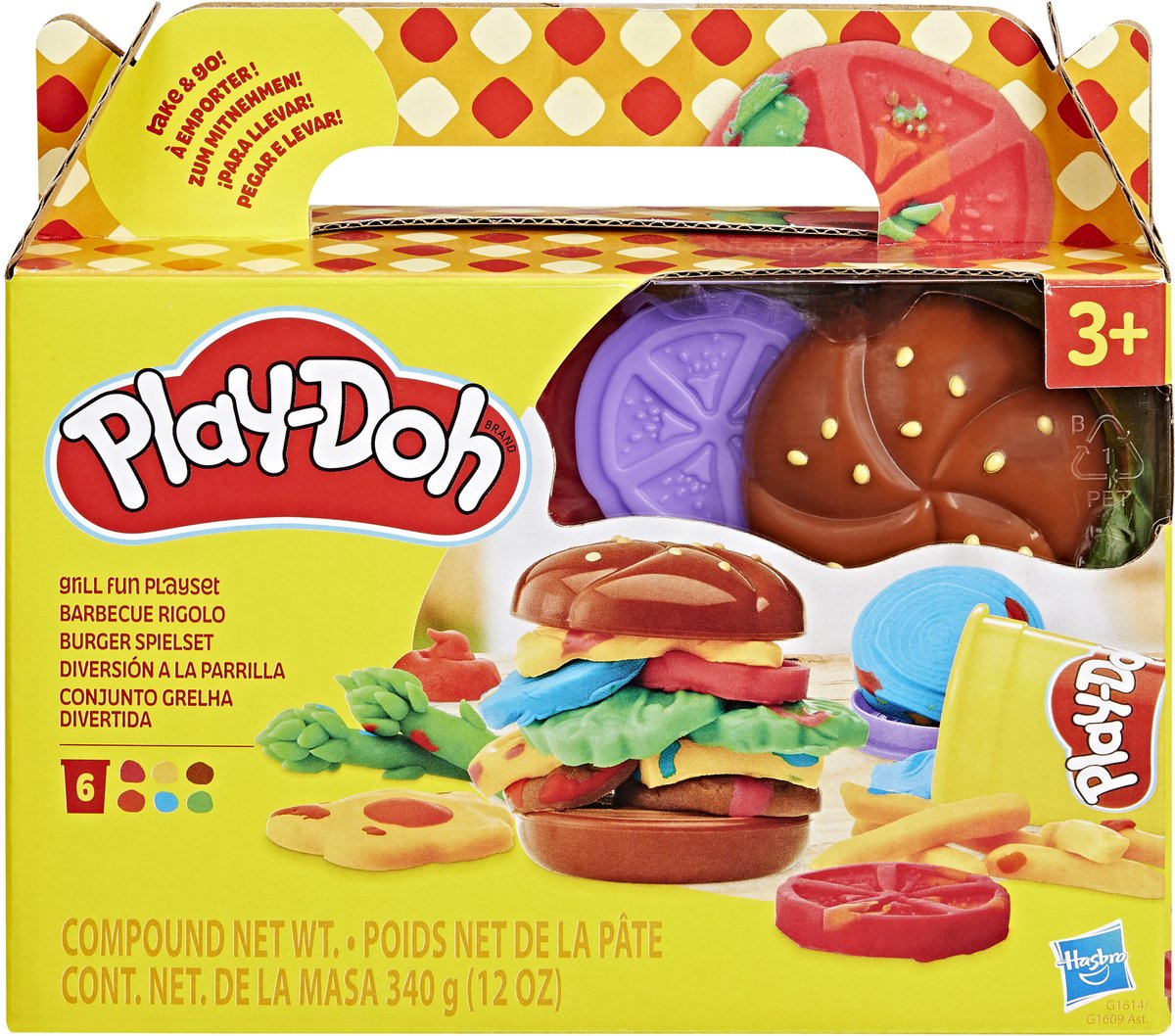 Play-Doh grillplezier-speelset, speelkeuken, speelgoed voor kinderen van 3+