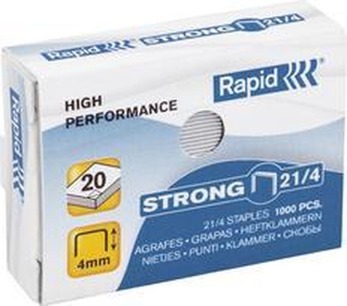 Rapid Snelnietjes sterk 10 4, gegalvaniseerd
