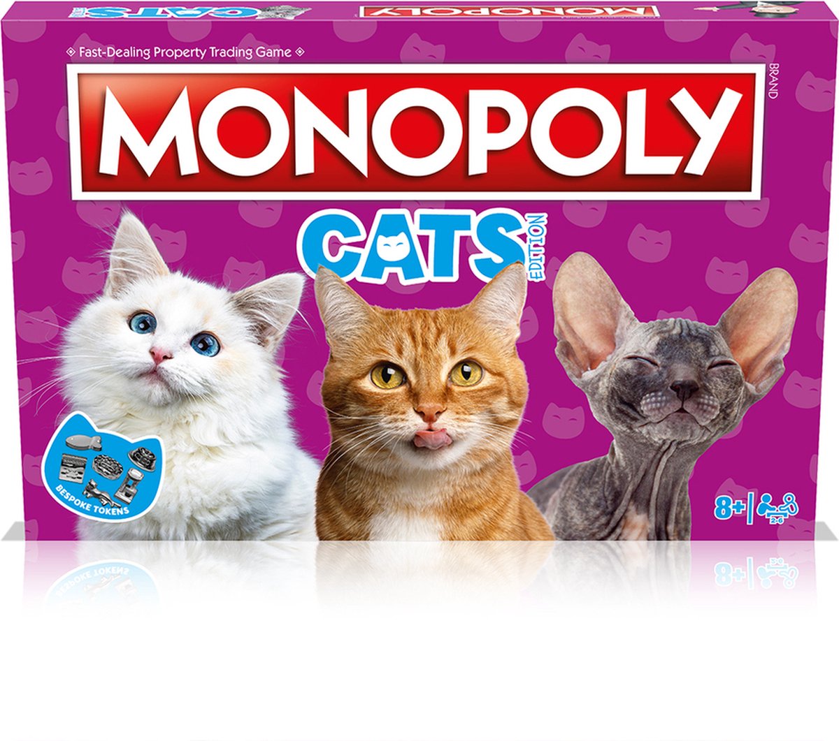Winning Moves monopoly cats edition - engelstalig bordspel