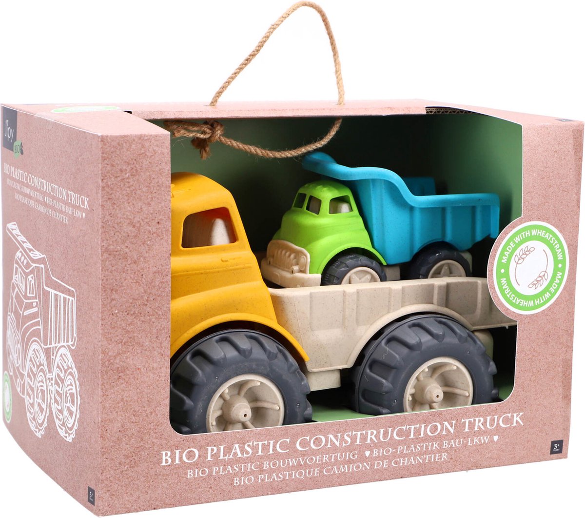 Jipy bouwvoertuigenset bioplastic